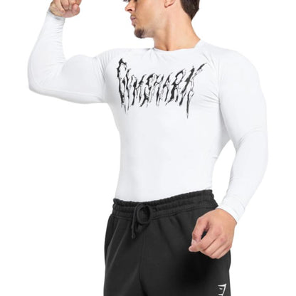Gymshark Graphic Baselayer erkaklar sport futbolkasi
