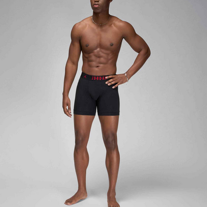Jordan parvoz maktubi bosilgan past balandlikdagi qulay nafas oladigan bokschi erkaklar uchun 3 juftlik brifsi