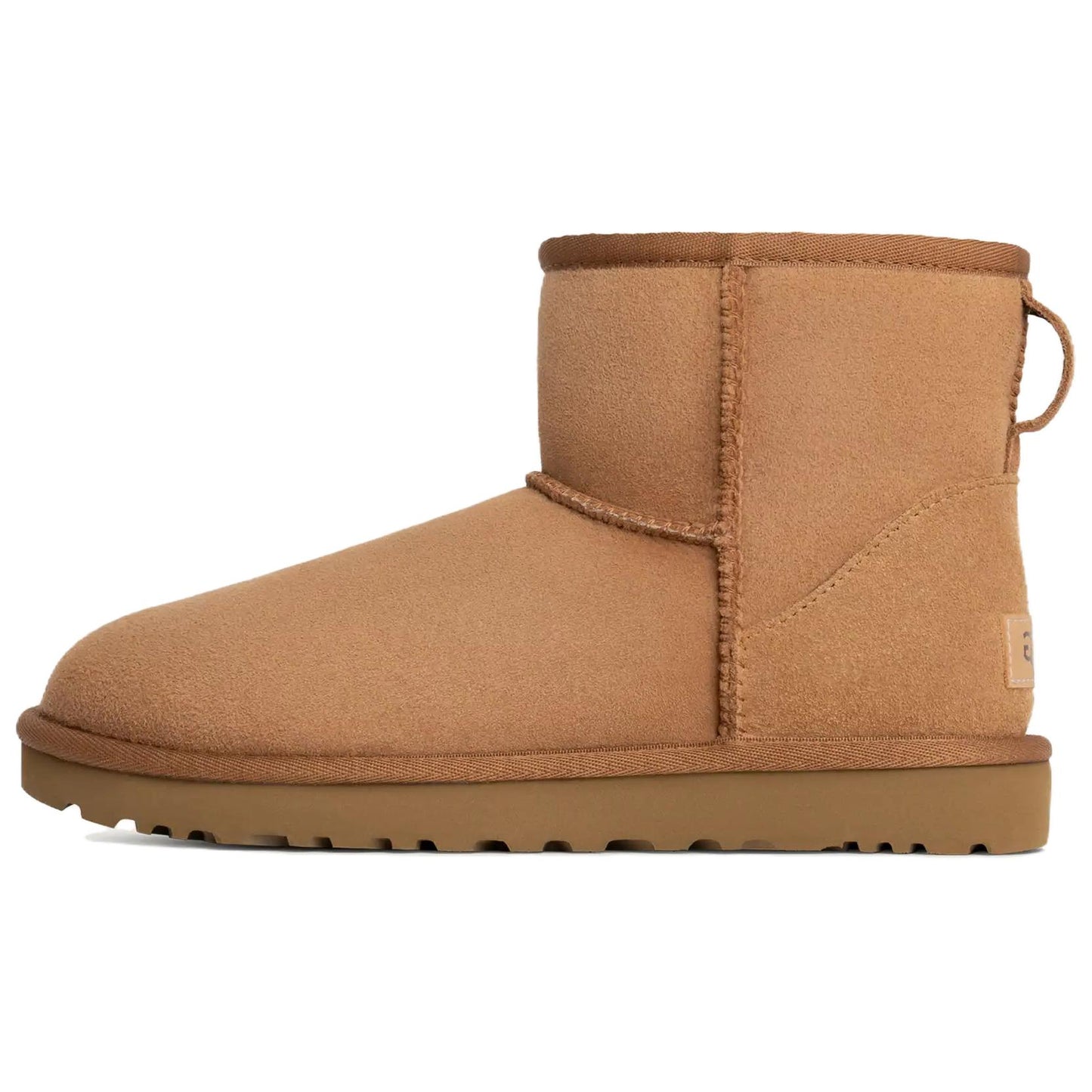 Ugg classic mini из овчины теплые и износостойкие удобные и повседневные короткие сапоги-снегоступы женские каштановые