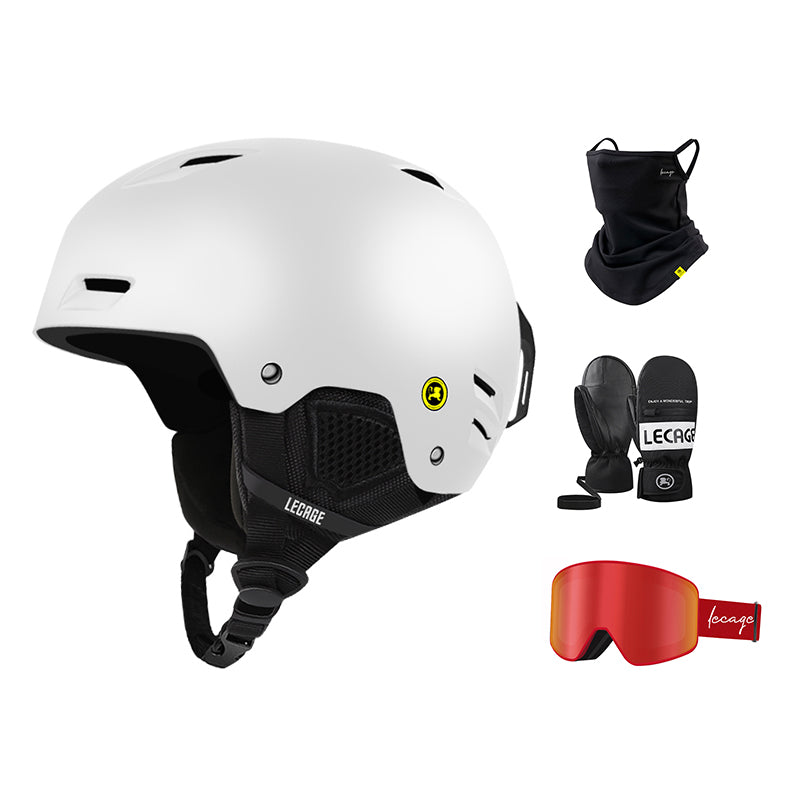 Шлем горнолыжный комплект Lecage
