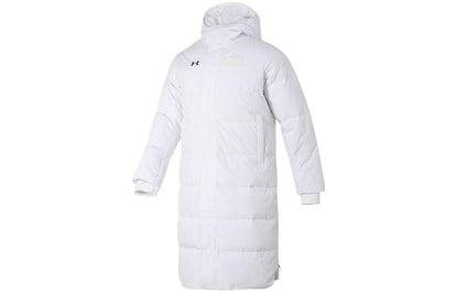 Under armour andromeda спортивная пуховая куртка с длинным капюшоном для тренировок и соревнований зимняя мужская и женская куртка черного цвета