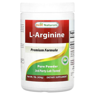 Спортивное питание Best Naturals, L-аргинин, 454г - Boxette Shop