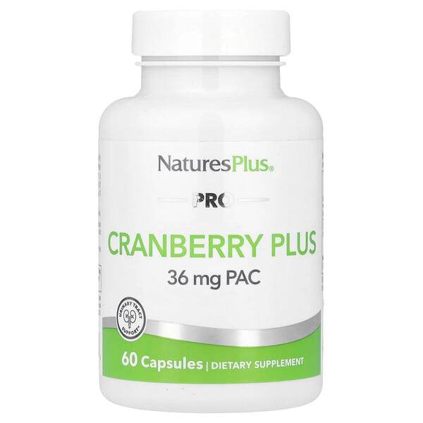 Пищевая добавка NaturesPlus PRO Cranberry Plus, 60 капсул - Boxette Shop