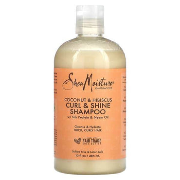 Шампунь SheaMoisture, Curl & Shine, кокос и гибискус, 384 мл - Boxette Shop