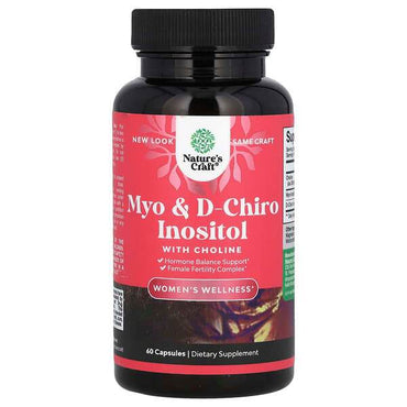 БАД Nature's Craft, Мио и D-хиро-инозит с холином, 60 капсул - Boxette Shop