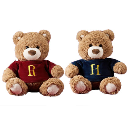 Miniso harry potter harry potter series - no.10 sweatshirt gifford bear handsome cool cute doll brown teddy bear doll plush doll 26cm high