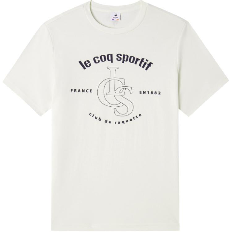 Le coq le coq sportif ss24 Fransuz xo'rozi harflari bosma universal sport qisqa yengli erkaklar futbolkasi