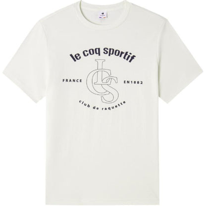 Le coq le coq sportif ss24 Fransuz xo'rozi harflari bosma universal sport qisqa yengli erkaklar futbolkasi