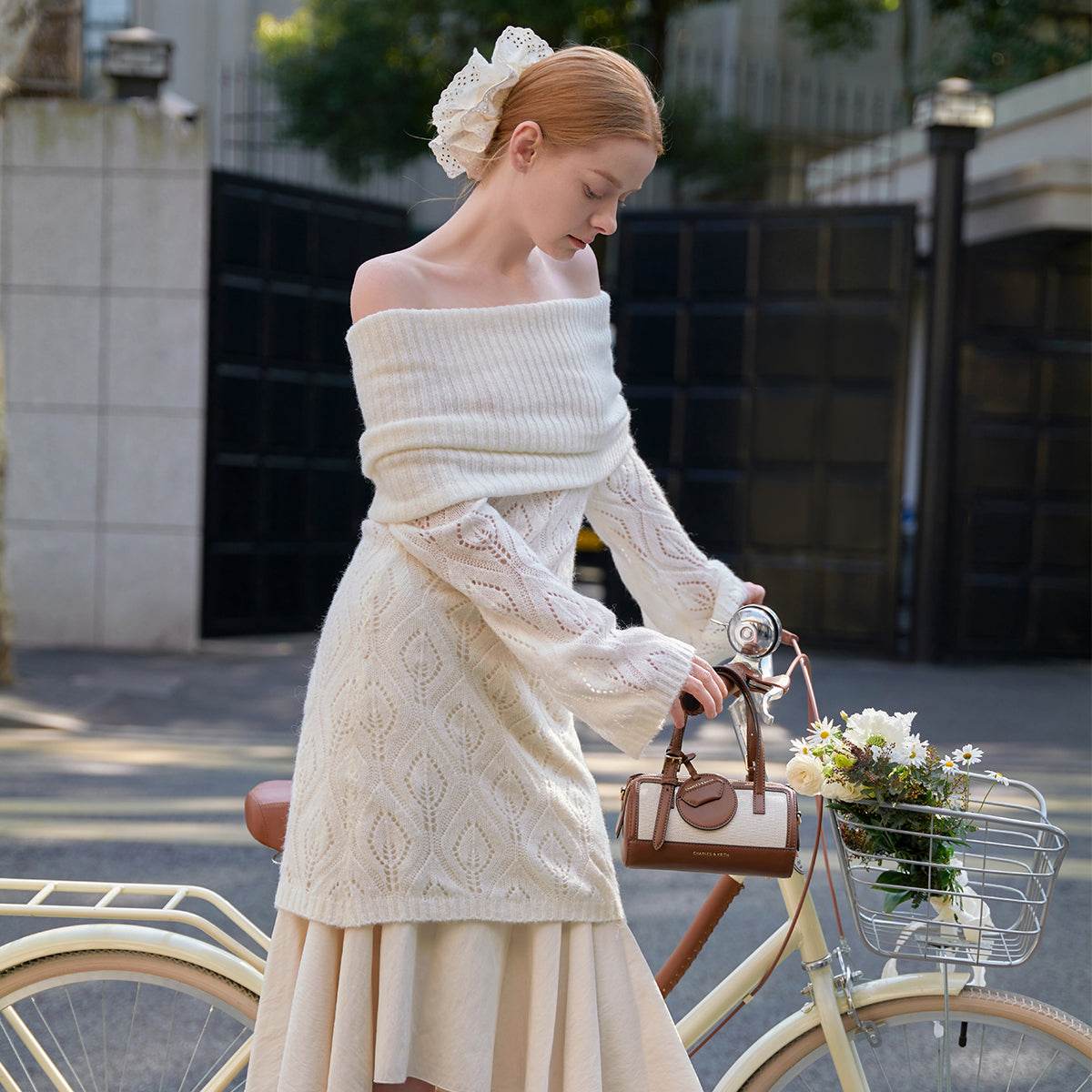 Сумка женская Charles&Keith Colour Blocking Charm Boston - Boxette Shop