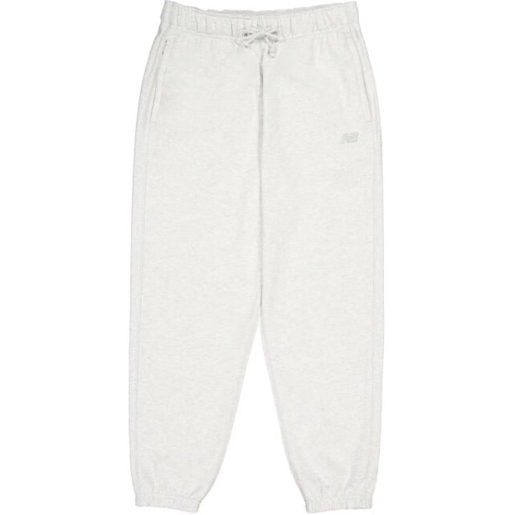 New Balance erkaklar uchun oq rangli tekis trikotaj torli shim