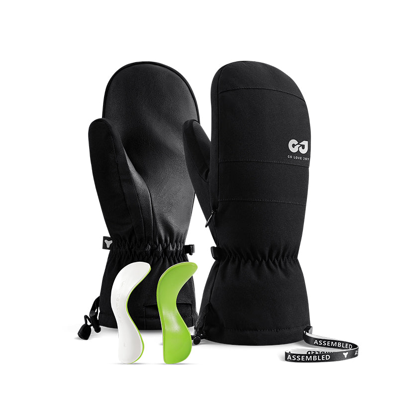 Golovejoy длинные и короткие пушистые тонкие тепла хранения блокировки температуры влаги мягкие дышащие лыжные перчатки водонепроницаемый палец перчатки