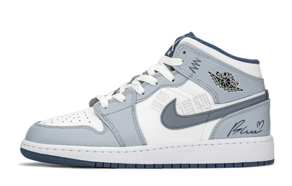 Кроссовки детские Jordan air 1 misty blue - Boxette Shop