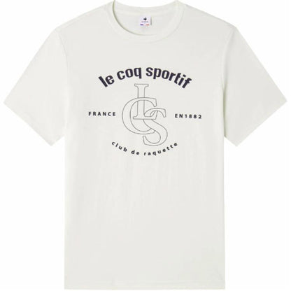 Le coq le coq sportif ss24 Fransuz xo'rozi harflari bosma universal sport qisqa yengli erkaklar futbolkasi