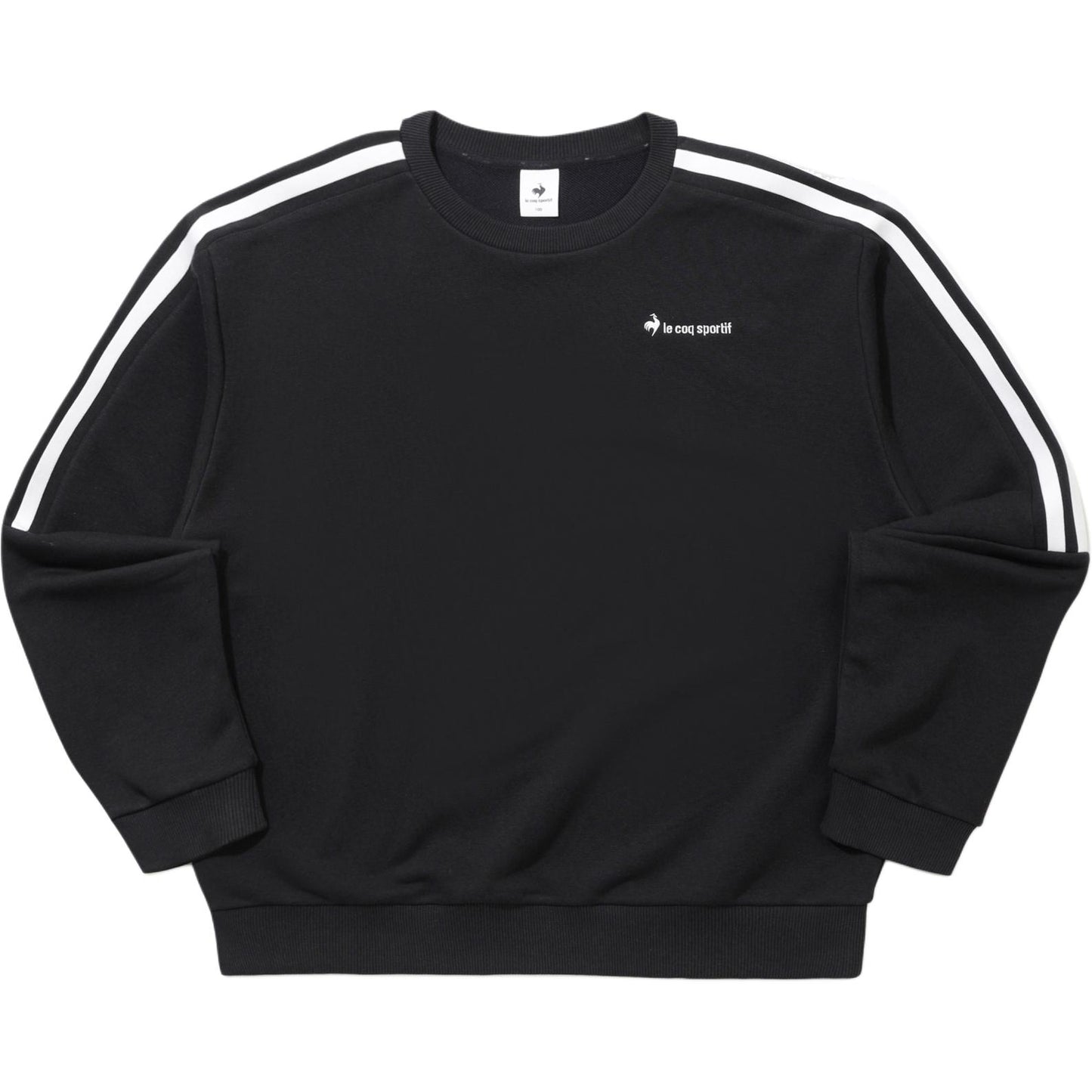 Le Coq Sportif chiziqli logotipli erkaklar uchun sviter