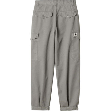 Carhartt ro'molchali plili logotip kvadrat naqshli fermuarli bo'sh ish shimlari tumanli kulrang