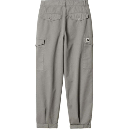 Carhartt ro'molchali plili logotip kvadrat naqshli fermuarli bo'sh ish shimlari tumanli kulrang