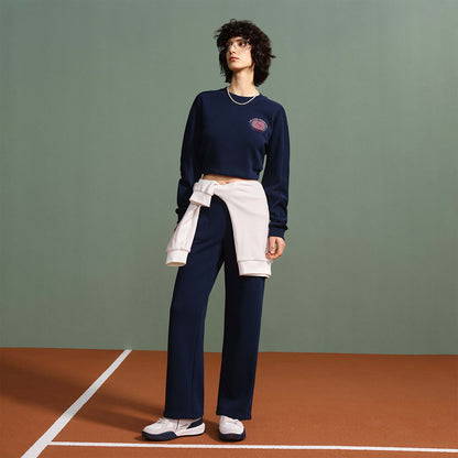 Le coq le coq sportif ayollar tennis kolleksiyasi vintage sport ekipaji bo'yinli kozok ayollar