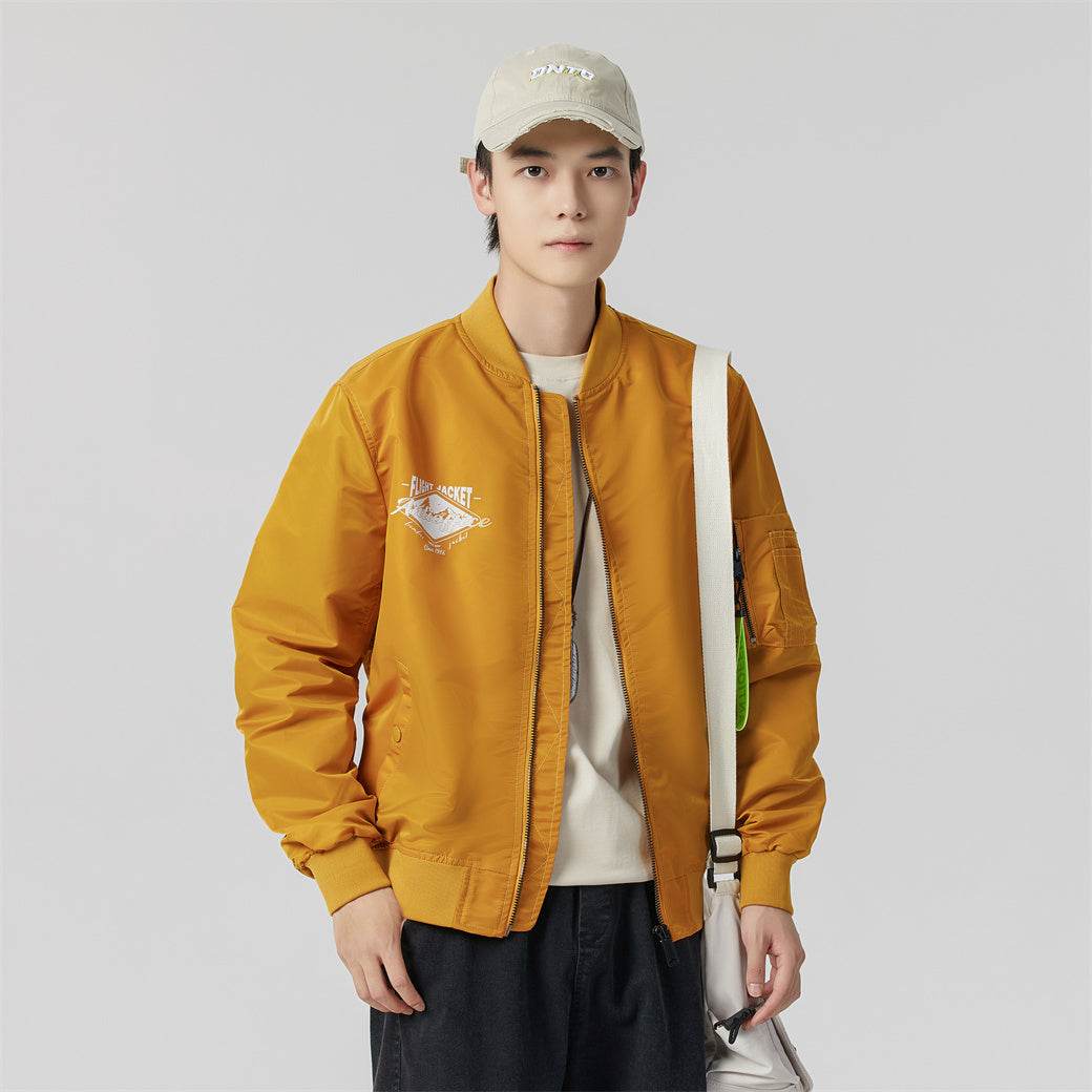 Антиофис гонконг стиль куртка с свободными широкими ногами джинсы повседневная работа поездка костюм городской новый молодежный простой и удобный с хорошим набором одежды осень и зима мужские модели - Boxette Shop