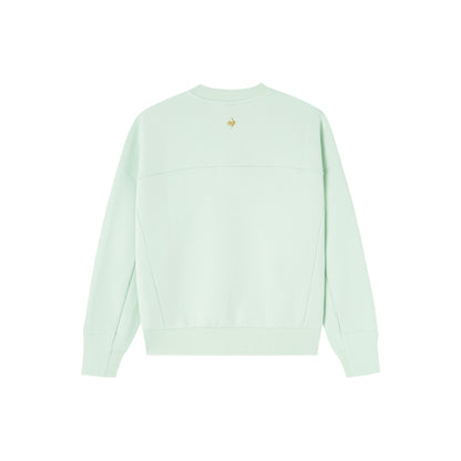 Le coq le coq sportif gold label seriyali brend logotipi naqsh dizayni qulay issiq kiyim dumaloq bo'yinli sport pullover sviteri ayollar modellari