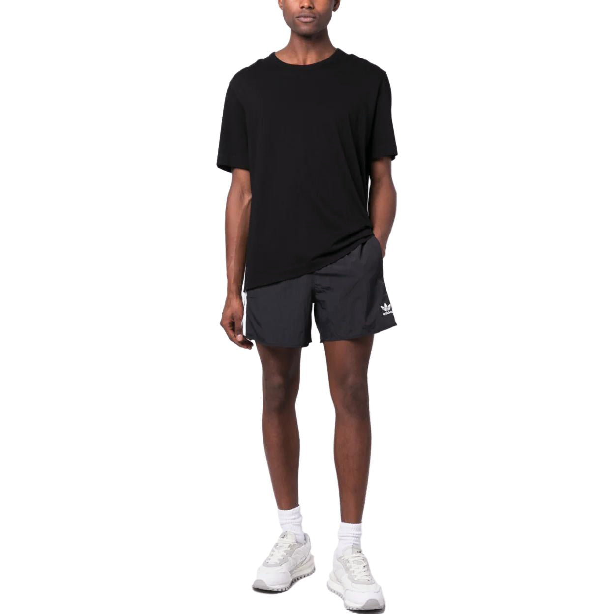 Adidas Originals Trefoil chiziqli erkaklar sport shortilari