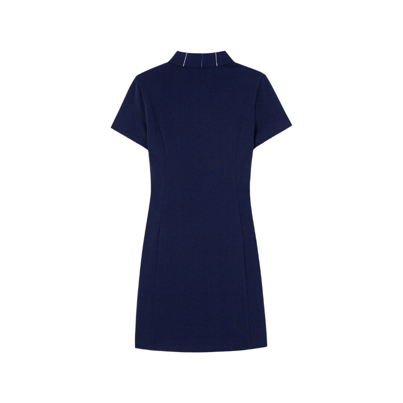 Ayollar uchun Le Coq Sportif uch rangli ko'ylagi