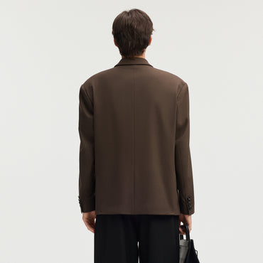 Lilbetter to'pponcha barja yoqasi ajinlarga chidamli tr drape tasodifiy kuzgi erkaklar kurtkalari Amerika baland ko'cha bo'sh retro yo'lak kostyumlari erkaklar