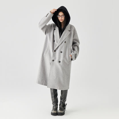 Mpux bir xil modeldagi soxta ikki qismli ikki ko'krak qafasi bo'shashgan oddiy tvid ko'ylagi