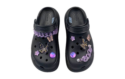 Шлепанцы Crocs Crush Clog Dark Butterfly Fantasy - Boxette Shop