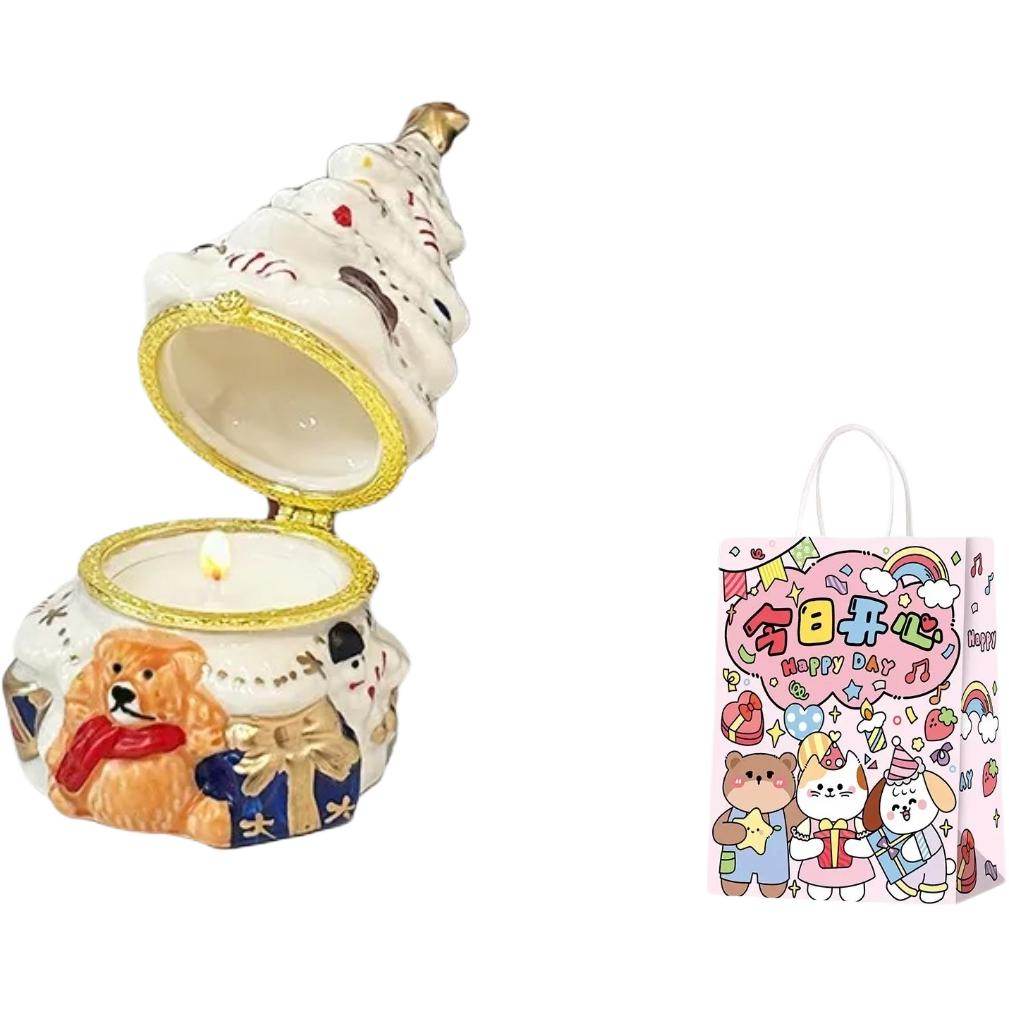 Свеча подарочная Ops Friday Bear Wishing Tree - Boxette Shop