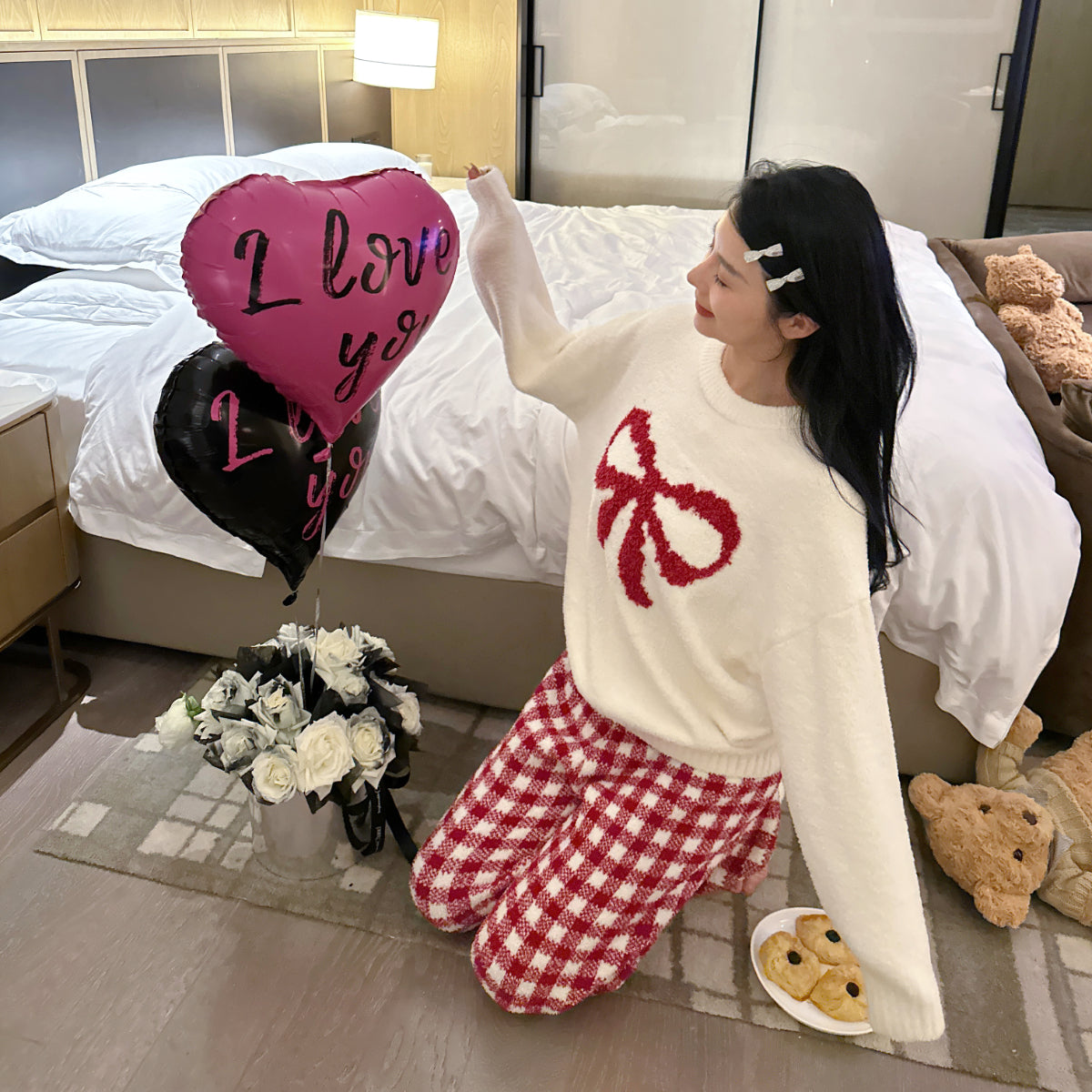 Пижама женская Kosrood New Year Red