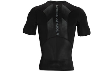 Under armour heatgear®vent casual training athletic short sleeve tights men's black