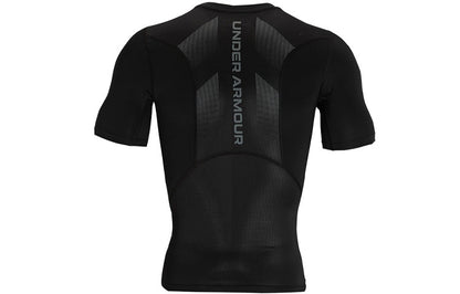 Under armour heatgear®vent casual training athletic short sleeve tights men's black