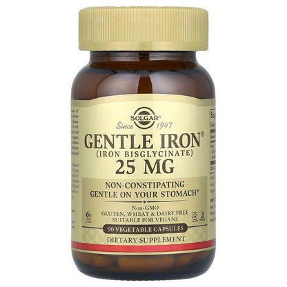 БАД Solgar, Gentle Iron, 25 мг, 90 капсул - Boxette Shop
