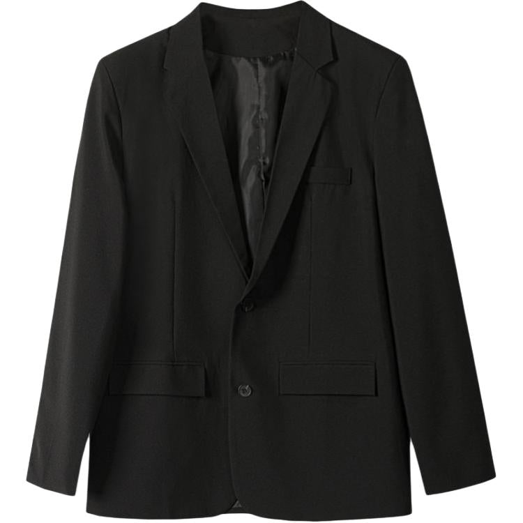 Ofisga qarshi engil hashamatli moda tasodifiy chiroyli bo'sh Gonkong uslubidagi gangster chiroyli ko'ylagi universal koreys versiyasi trendi uzun yengli kostyum erkaklar modellari