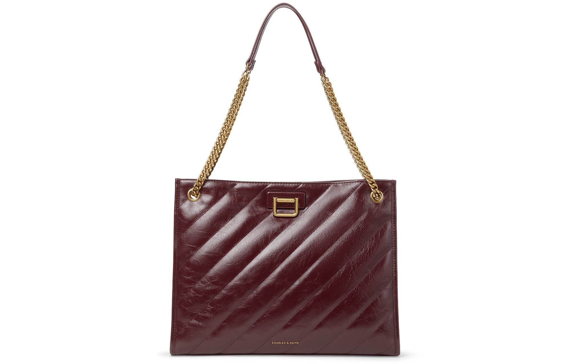 Сумка женская Charles&Keith Capacity Quilted Chain S - Boxette Shop