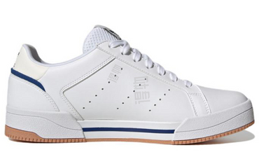 Adidas originals court tourino синтетическая кожа коровья кожа досуг нескользящий износостойкий низкий топ доски обувь мужские и женские модели белый