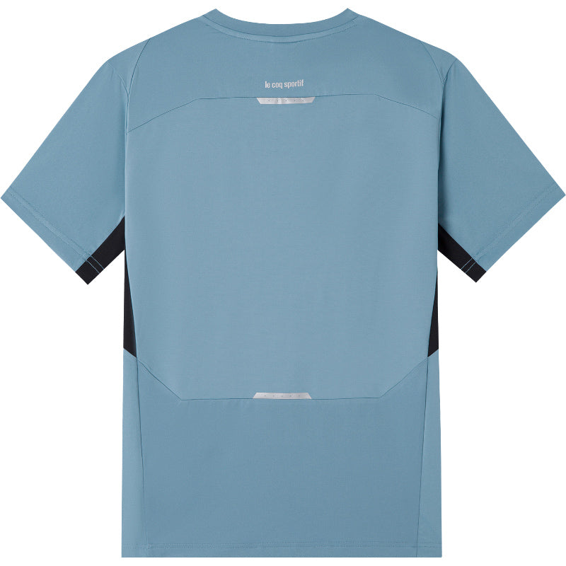 Le coq sportif frantsuz xo'roz mashqi qulay dumaloq bo'yinli sport nafas oladigan qisqa yengli futbolka erkaklar