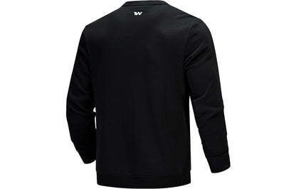 Under armour логотип печати тренировки спортивные вязать экипаж шеи пуловер свитер мужской черный