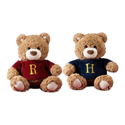 Miniso harry potter harry potter series - no.10 sweatshirt gifford bear handsome cool cute doll brown teddy bear doll plush doll 26cm high
