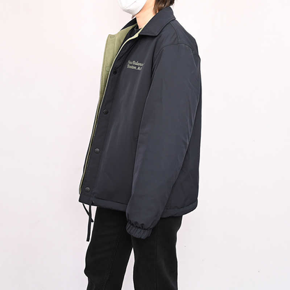 Yangi balans atleisure teskari ko'ylak uzun yengli erkaklar ko'ylagi qora