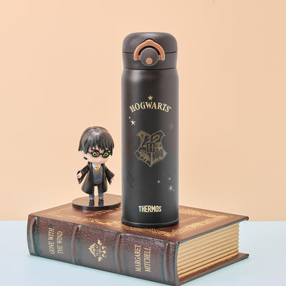 Thermos cuisinart гарри поттер совместный бренд хогвартс прямой питьевой студент нержавеющей стали изолированные кружки черный 500 мл