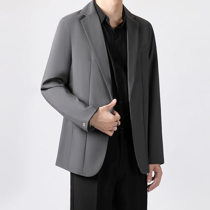 Anti-ofis trendining koreyscha versiyasi erkaklarning kichkina toplari chiroyli bo'sh Gonkong uslubidagi ko'ylagi erkaklar ko'p qirrali kundalik kostyumi engil hashamatli kostyum erkaklar modellari