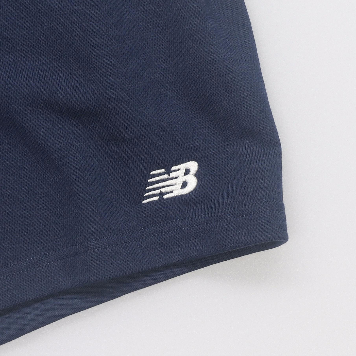 New Balance Solid Color logotipi naqshli to'g'ridan-to'g'ri erkaklar uchun to'q-to'g'ri sport shortilari