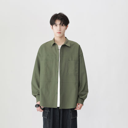 Igoi modasi ochiq ko'cha modasi bo'sh shaharbo'yi tekis rangli yuz lapelli ko'krak qafasi ikki cho'ntakli nafas oladigan ko'ylak ko'ylagi yuqori ko'chada yo'lovchi terisi qulay tasodifiy tasodifiy biznes uzun yengli ko'ylak erkaklar va ayollar bir xil