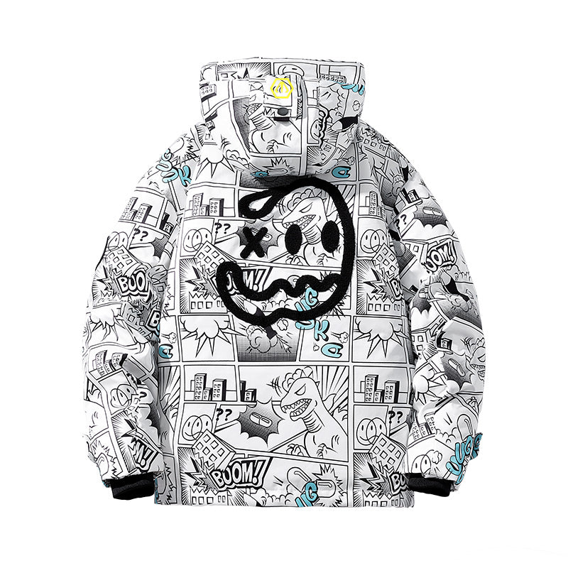 Пуховик мужской Fuerza Demon Print