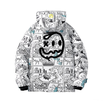 Пуховик мужской Fuerza Demon Print