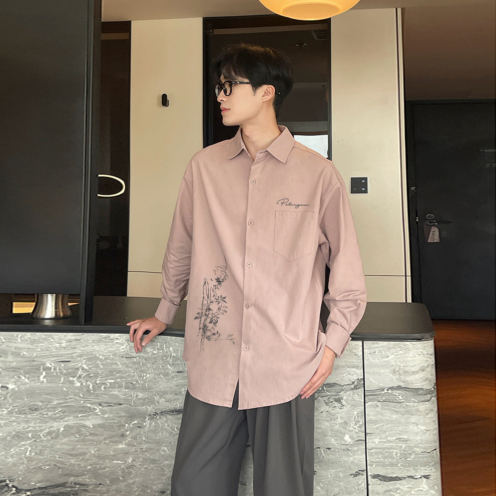 Pal ongaco pal ongaco yaponcha oddiy asosiy modellar, jinsi boʻlmagan brend logotipi tirgaklari gulli bosma qulay boʻshashgan bir koʻkrakli lapelli tasodifiy koʻp qirrali paxta uzun yengli koʻylaklar erkaklar va ayollar bir xil modellar