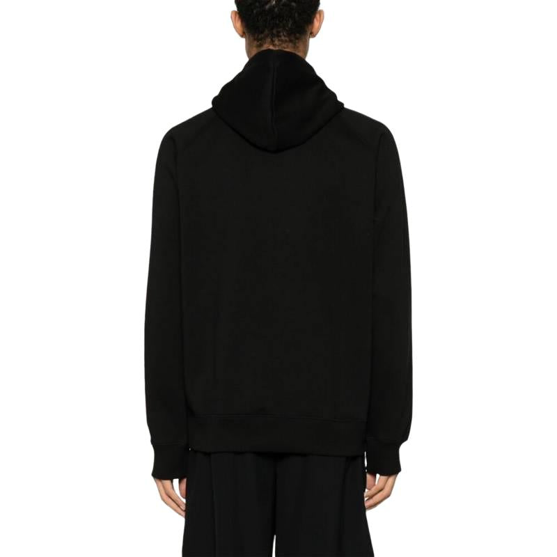 Carhartt o'chirilgan tekis rangli kaltakesak, kaputli, uzun yengli erkaklar uchun qora kozok