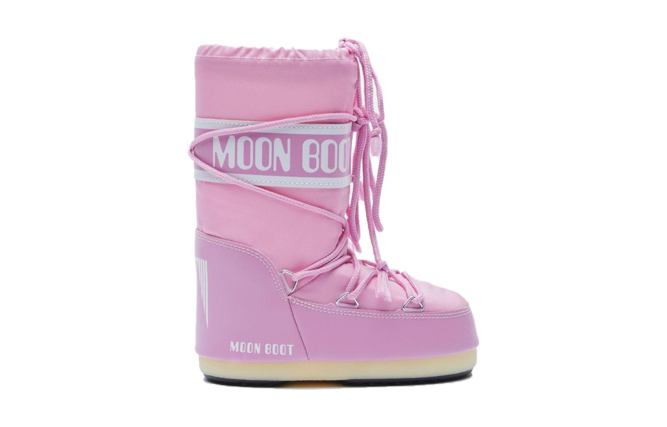 Moon boot nylon удобные повседневные сотни модных детских сапог розовые детские