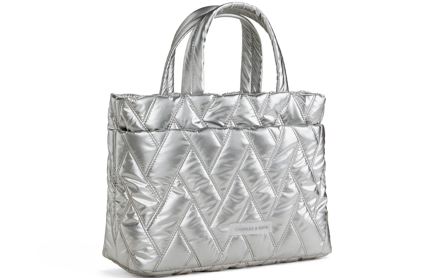 Сумка женская Charles&Keith Diamond Cloud Nylon Quilted Fabric - Boxette Shop